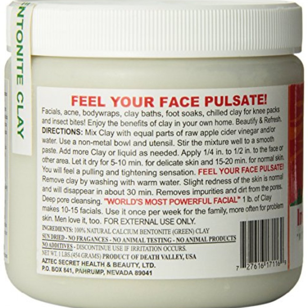 طينة ازيتك اللاتينية للتنظيف العميق لمسام الوجه طينة ازيتك اللاتينية للتنظيف العميق لمسام الوجه