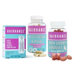 فيتامينات وحلوى وأمبولات هيرهانس لتغذية وإيقاف تساقط الشعر