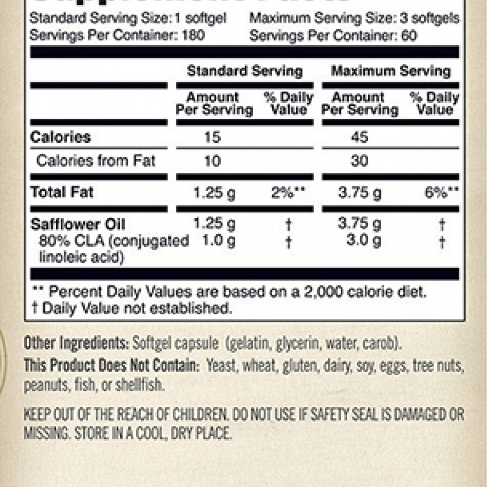 كبسولات حمض اللينوليك المقترن CLA لتقليل دهون الجسم