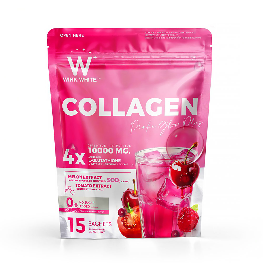 مشروب كولاجين وينك وايت التايلندي